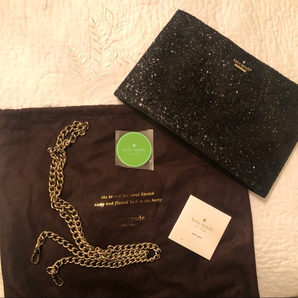 kate spade Handbags - Kate Spade Glitter Clutch